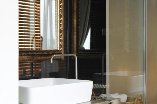 Katil atau katil-katil dalam bilik di Nordwind Hotel