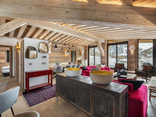 Charmant penthouse - 5 chambres - Vue sur les pistes à Val-d'Isère - FR-1-844-8
