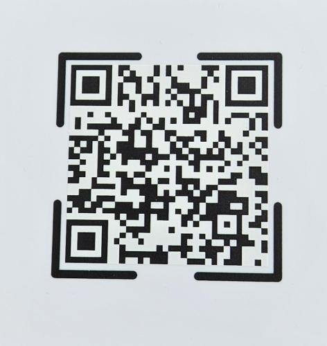 a black and white qr code maze at Beverley Dean in Blackpool