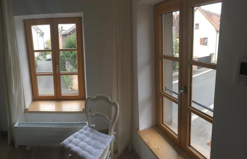 Gîte sainte Familleにあるベッド
