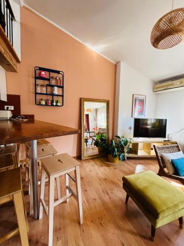 Zona d'estar a Le Duplex des Papes