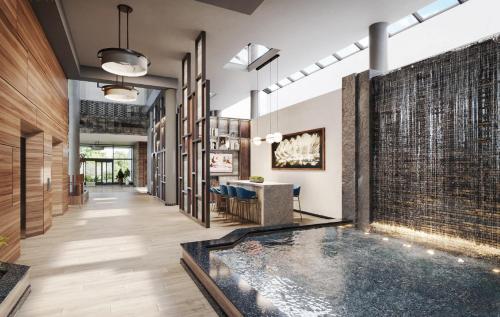 a hot tub in the middle of a room with at Crowne Plaza Hotel Foster City-San Mateo by IHG in Foster City
