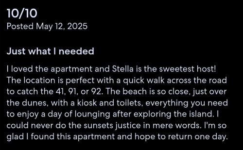 a page of a poem with a screenshot of a text box at Ocean View Apartment in Castel