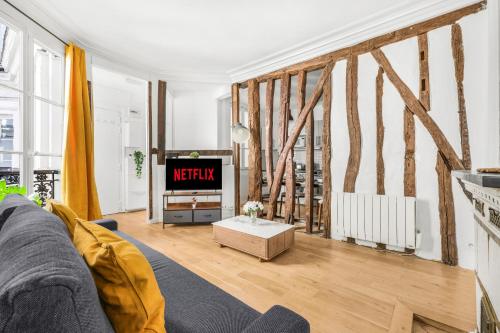 Quartier Musée du Louvre 6 - Studio Apartment with Netflix