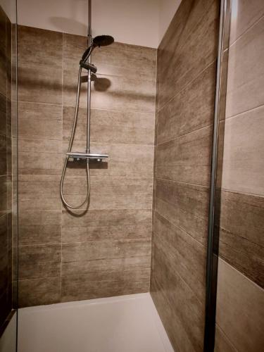 a shower with a shower head in a bathroom at Lissy Casa Vacanze in Lamezia Terme