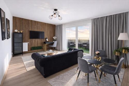 Modern 2-Room Apartment with Large Balcony & Private Parking