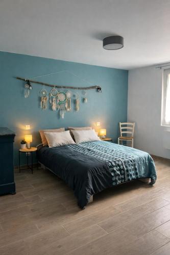 Postel nebo postele na pokoji v ubytování Maison Thany 2