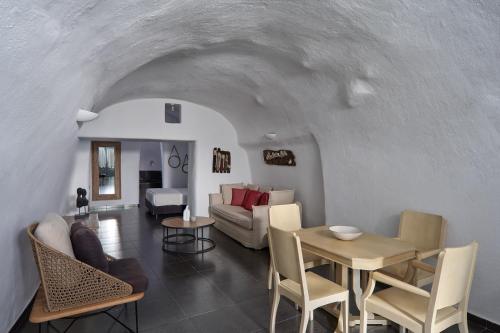 Predel za sedenje v nastanitvi Aroma Suites