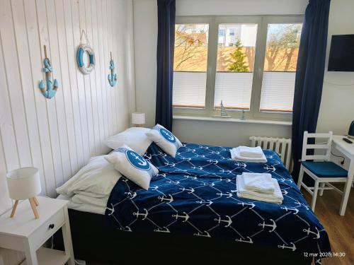 Gryfhaus - Apartament Admiralski, blisko plaży, styl marynistyczny, 19 m2, 2 - 4 osoby