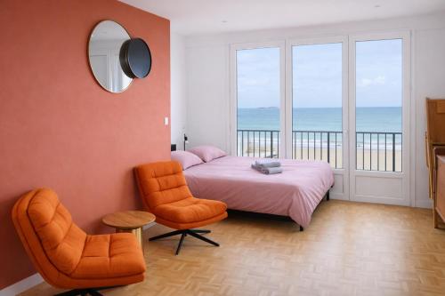 Dinard centre, studio vue mer