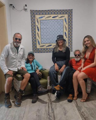 a group of people sitting on a couch at Varandas do Chiado - Coliving in Lisbon
