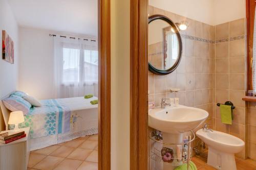 Koupelna v ubytování La Casina Del Canneto