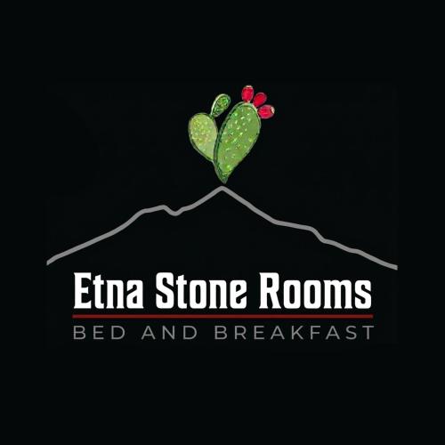 a logo for a bed and breakfast with a plant at Etna Stone Rooms in Zafferana Etnea