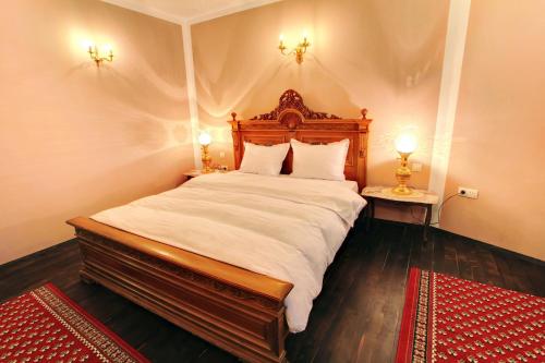 Ένα ή περισσότερα κρεβάτια σε δωμάτιο στο Hotel Evmolpia
