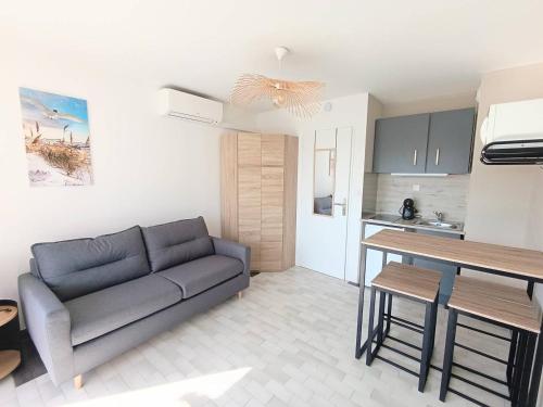 AS27122-Studio cabine et parking privé à 200m mer