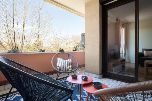 Appart climatisé Canal du Midi - Toulouse - Parking Privé - 10 min jardin des plantes