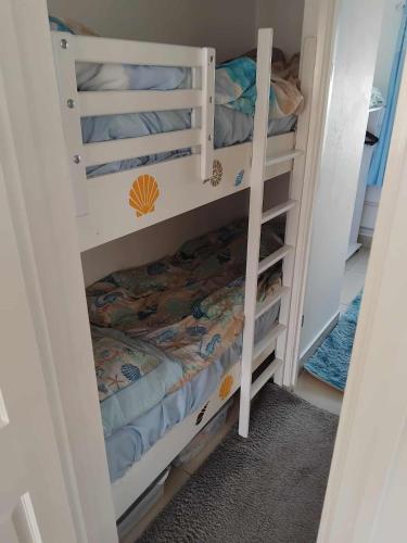 a childs bunk bed in a room at Seashells-L10 in Dawlish Warren