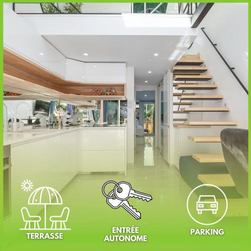 Greenwood - Villa design 2 chambres terrasses Heliovillage - Village Naturiste