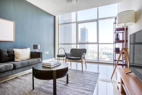 Blueground Duja Tower gym pool elevator DXB-897