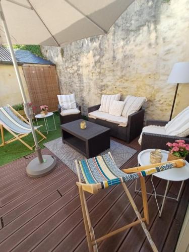 Maison conviviale terrasse & parking - 24H du Mans