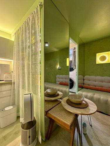 Loft design 2 bedrooms and 2 private bathrooms with ground floor living room