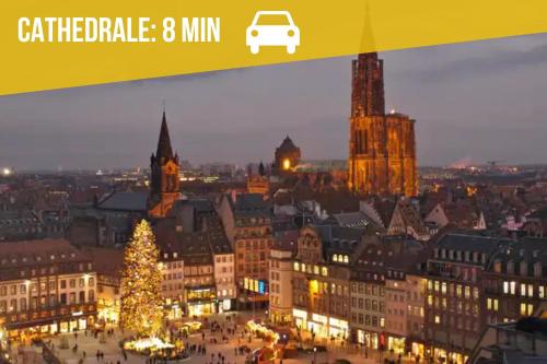 Appartement Central avec Jacuzzi Privé I Strasbnb