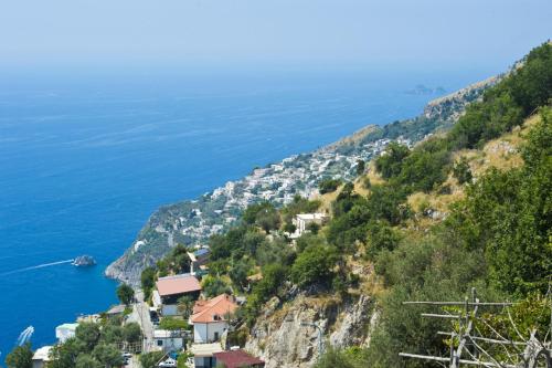 a view of the amalfi coast at Casa Lisuccia in Furore