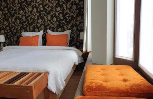 Säng eller sängar i ett rum på Bed & Breakfast Exterlaer