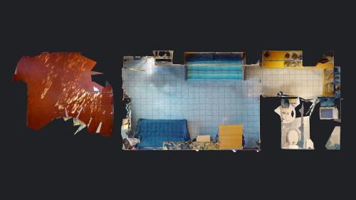 42OB - Beau studio avec immense terrasse et garage privé