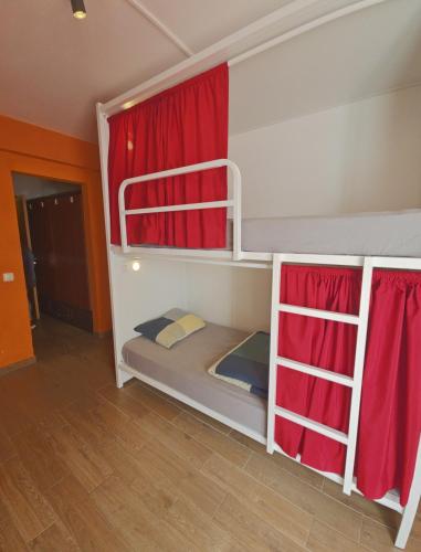 Postelja oz. postelje v sobi nastanitve Cloud 9 Hostel