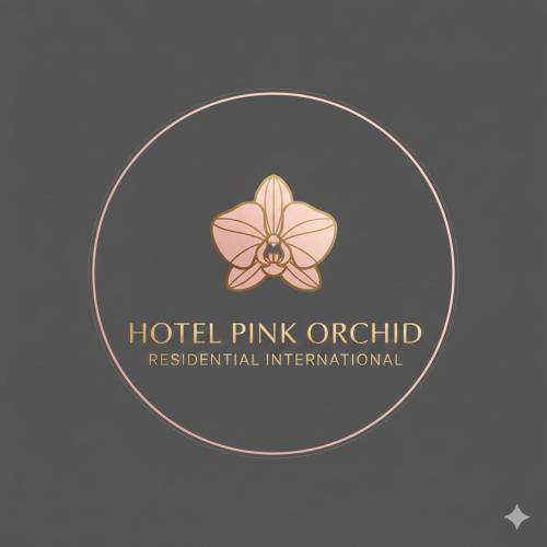 a logo for a hotel pink orchid residential international at Hotel Pink Orchid in Chittagong