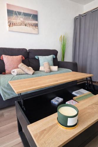 Coeur de Juan - Studio, 4P, PK, AC, centre & plage
