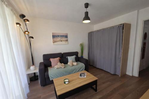 Coeur de Juan - Studio, 4P, PK, AC, centre & plage