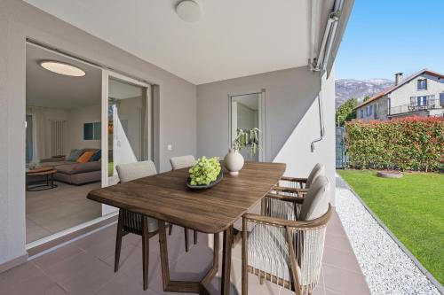 ASCONA GIARDINO FELICE Familienfreundliche Ferienwohnung mit 240m2 eigenem Garten & Klimaanlage