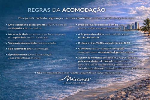 a flyer for a beach resort in the ocean at Lindo flat no Manaíra Apart Hotel in João Pessoa