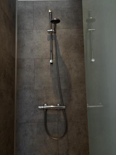 a shower with a shower head in a bathroom at Villa Liberty in Entraigues-sur-la-Sorgue