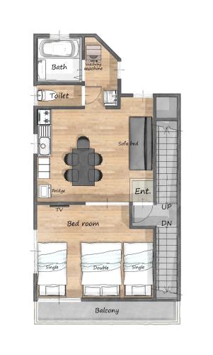Spacious Private Apartment near Kyocera Dome with Free WiFi