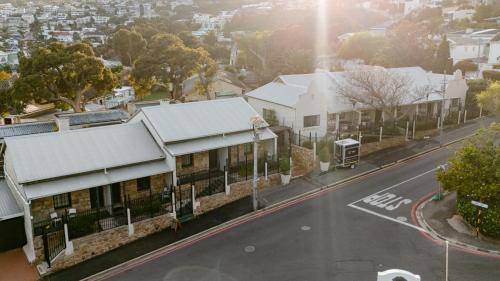an aerial view of a city street with buildings at Camps Bay Village in Cape Town