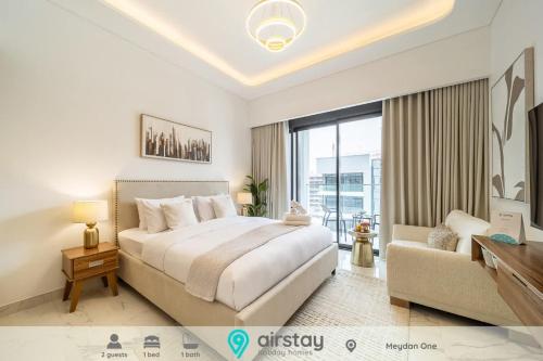 Airstay - Stylish Studio in Meydan - Azizi Riviera - Monthly Offer Available