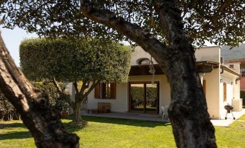 a view of a house from behind some trees at Villa Libo - HelloElba in Marciana Marina