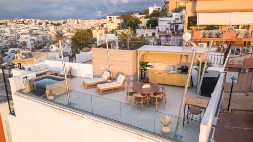Acropolis & Sea View Villa with Whirlpool & BBQ
