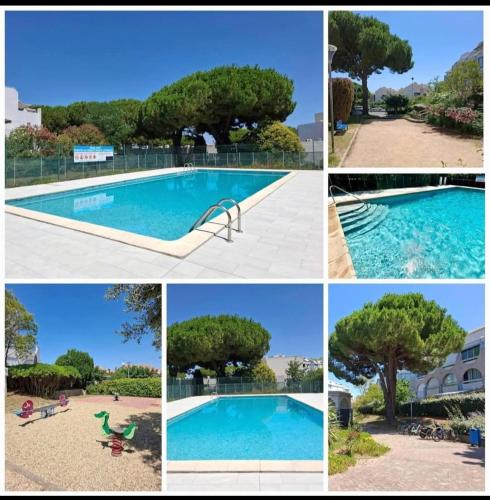 LES FLORALIES 2 Studio 4 personnes, clim mobile, piscine dans la résidence et Parking privé disponible