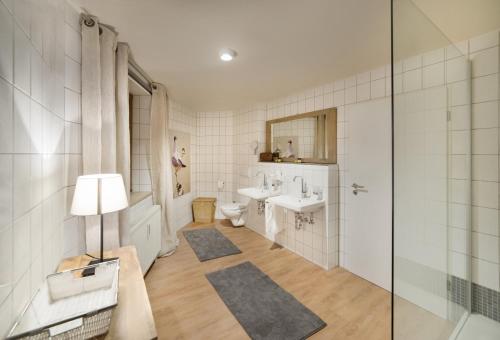 Koupelna v ubytování Boardinghouse Pfarrkirchen