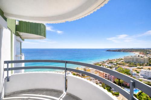 a balcony with a view of the ocean at Casa Ivo OceanView in Portimão