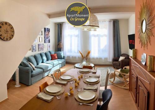 Le Bohemian Chic - 4 chambres en hypercentre de Saint-Omer, idéal pour les groupes