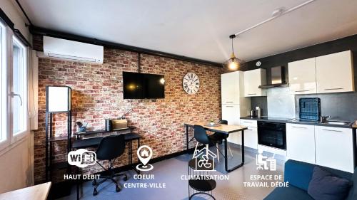 Appartement Spacieux T1bis - Centre-ville