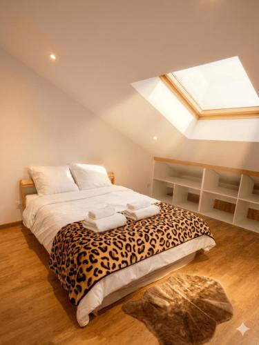 Llit o llits en una habitació de Chez Bartoch