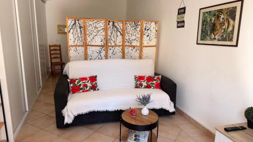 Zona d'estar a Studio les petits lutins
