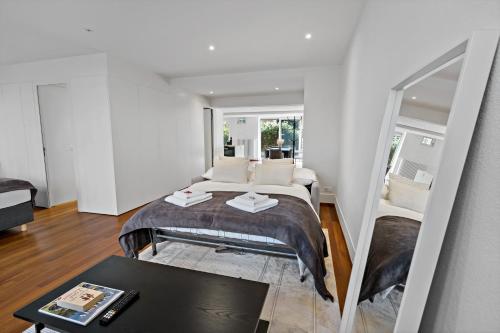Newly renovated apartment next to Lake Zurich with private terrace