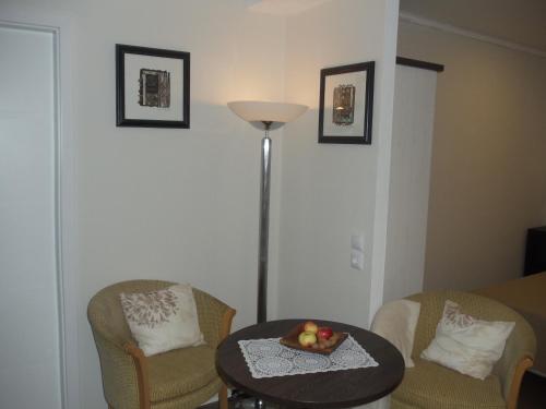 Χώρος καθιστικού στο Apartment am Roten Stein